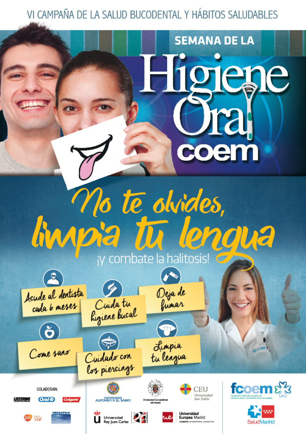 Descubre la VI Campaña de la Salud Bucodental y Hábitos Saludables del COEM