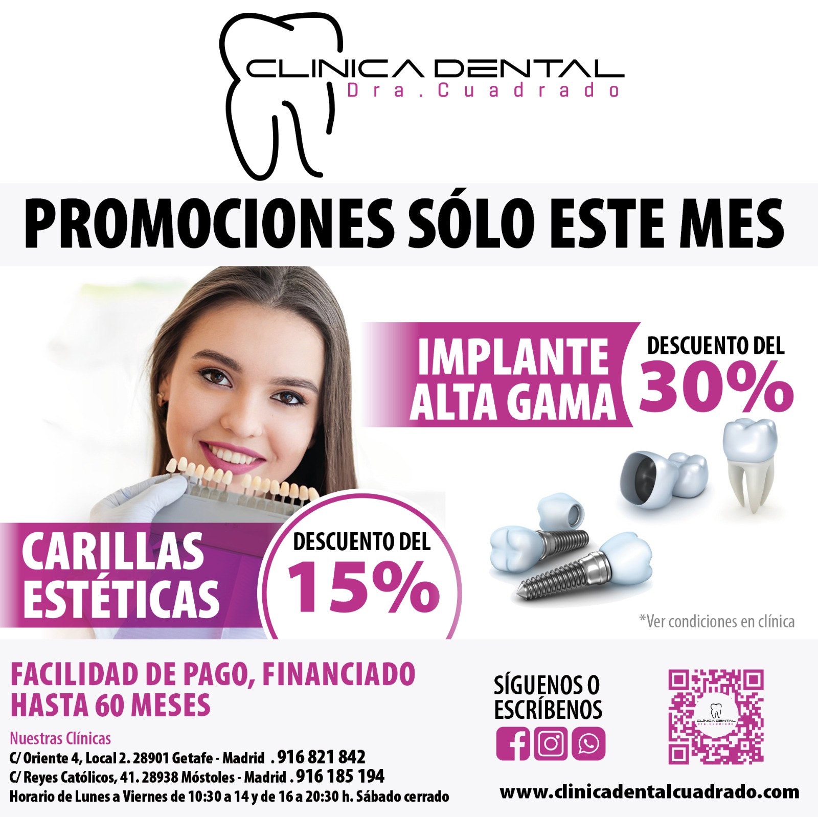 ¡Este mes de octubre vuelven las promociones de Clínica Dental Cuadrado!