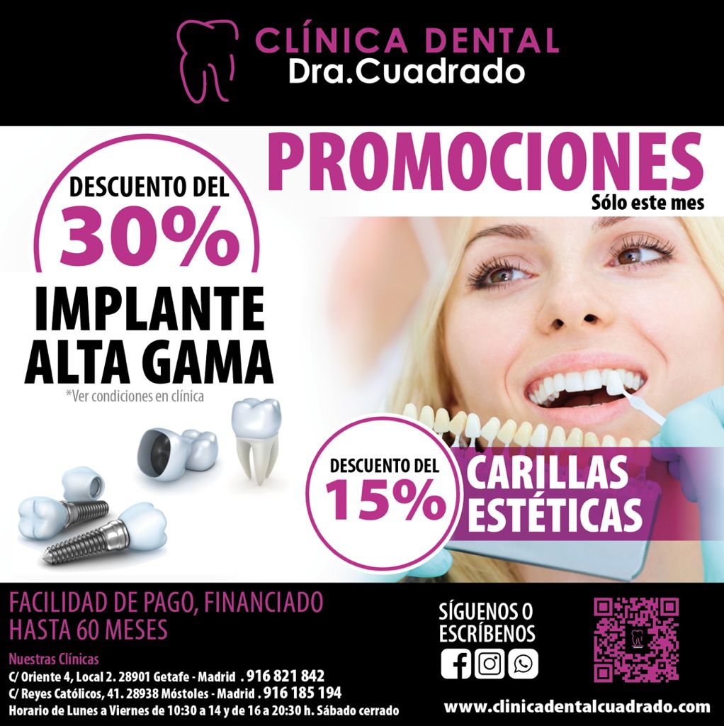 ¡Este mes de octubre vuelven las promociones de Clínica Dental Cuadrado!
